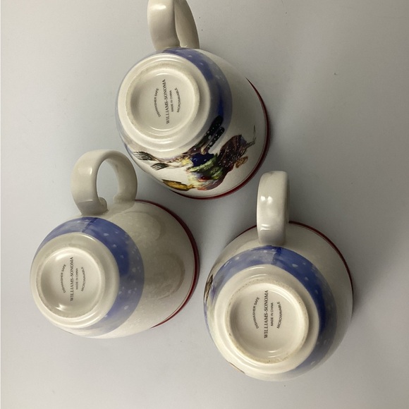 William Sonoma Nordic Elf Pre-Owned 3 Piece Mug Set And Santa Spreader - Picture 10 of 13